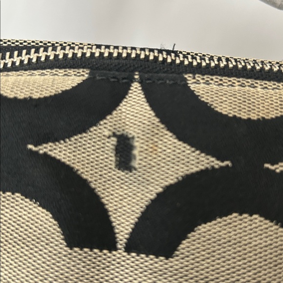 Coach Grey/Black Signature C Print Classic Poppy Travel Tote Bag Purse 🌺🌺 - Picture 14 of 16